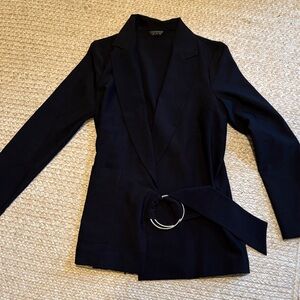 Topshop Black Blazer with Belt